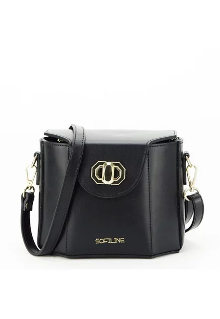 Премиум чанта от естествена кожа 8927 122 Черна 15274 - Черен