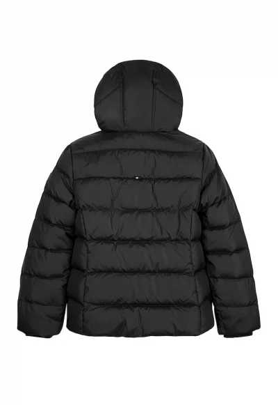 Пухено зимно яке с качулка