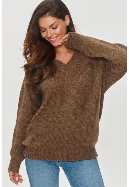 Пуловер от вълнена смес - Един размер