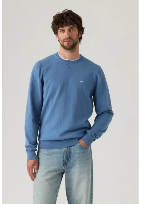 Пуловер с овално деколте - Лавандула