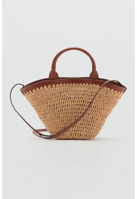 Ръчна чанта с контрасти