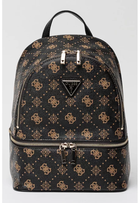 Раница от еко кожа с цип и монограм