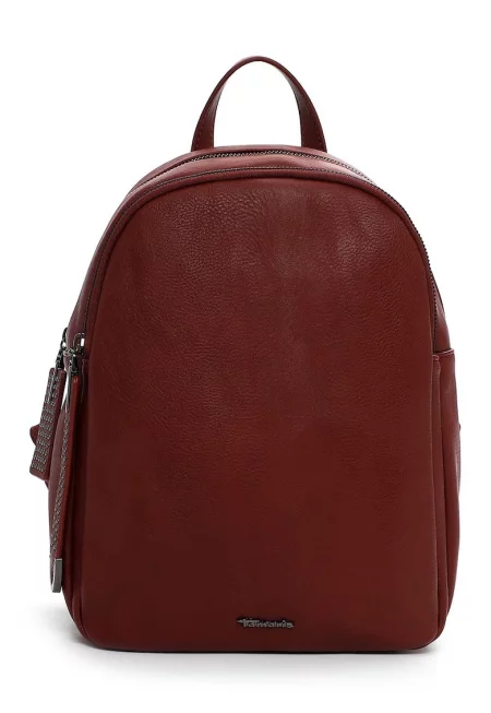 Раница от еко кожа - Тъмночервен