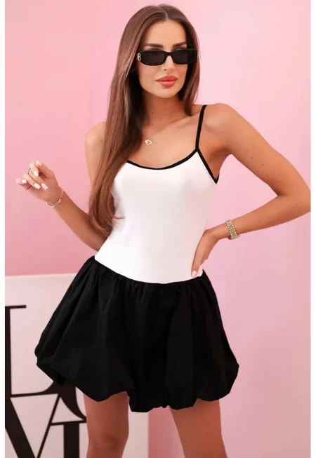 Разкроена рокля с тънки презрамки - Един размер