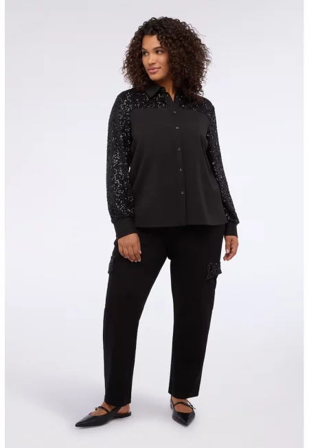 Риза с пайети