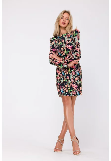 Rochie mini imprimata - - Многоцветен