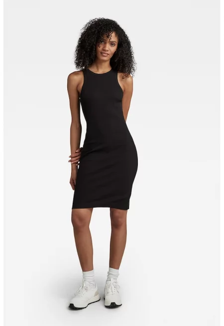 Рокля от органичен памук с рипс