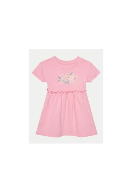 Рокля за момичета  736116-00 - Памук/Полиестер - Розова