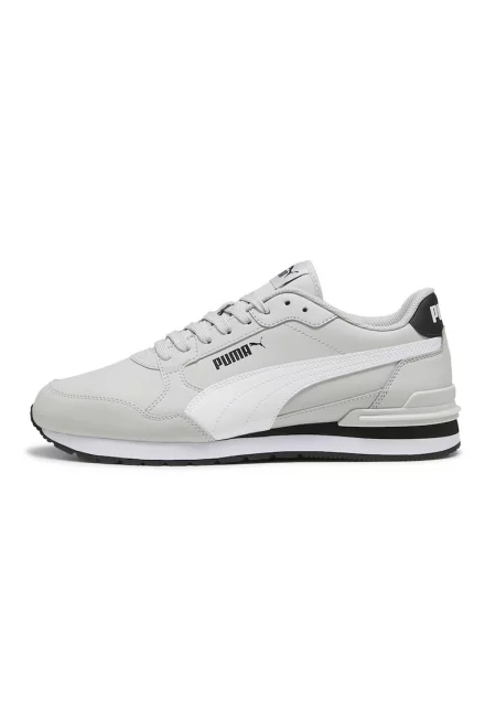 Спортни обувки ST Runner v4 от кожа и еко кожа - Бял/Светло сив