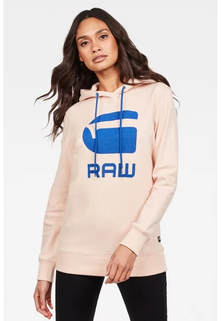 Суитшърт с лого 1 - Бледо розово