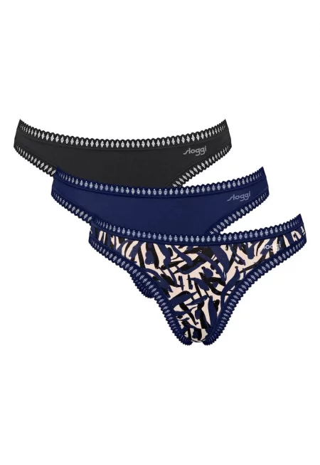 Танга с органичен памук - 3 чифта