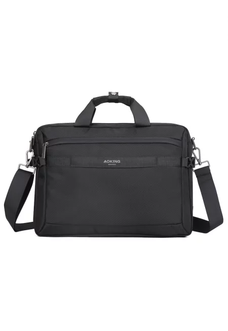 Унисекс чанта за лаптоп с лого - Черен