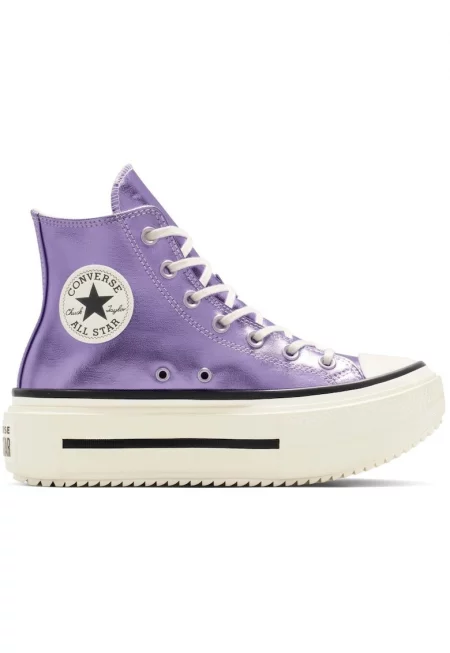 Унисекс кецове  Chuck Taylor All Star Lift Double Stack Platform Metallic - Виолетов