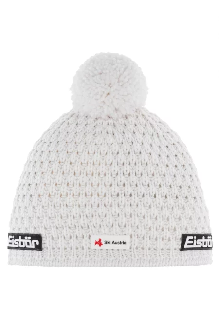 Унисекс шапка - Eisbar Trail Pompon MU SKA 33133 - Бял