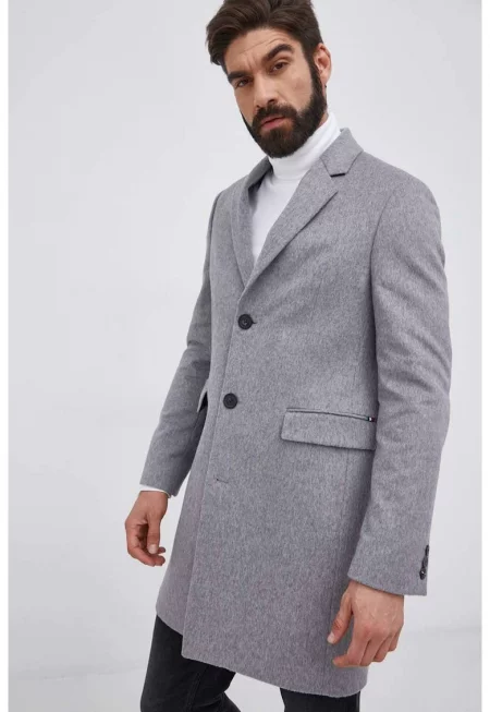 Вълнено палто  MW0MW19678