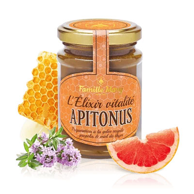 Витален еликсир Apitonus с пчелно млечице, прополис и пчелен мед от мащерка, 230 g