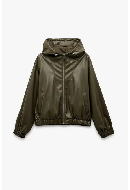 Яке с качулка и джобове