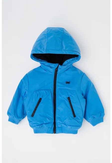 Яке с качулка и скосени джобове