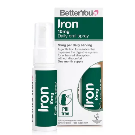 Желязо – Подкрепа при ниски нива на хемоглобин и умора, 10 mg, 32 впръсквания, 25 ml спрей