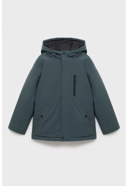 Зимно яке със скосени джобове