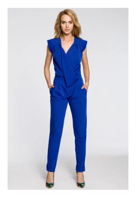 Асиметрична рокля-туника - полиестер/полиакрил/вълна - овърсайз - сива -