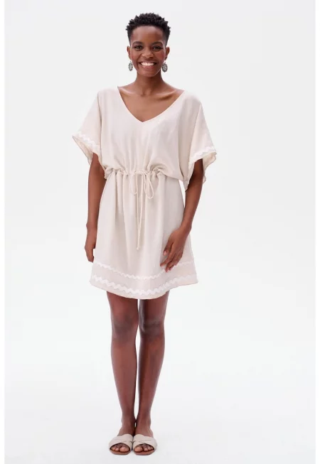 Aurelia Mini Linen Blend Dress