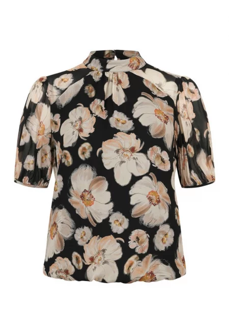Блуза с флорален десен