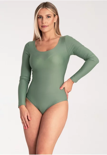 Боди  дълъг ръкав - Светлозелен