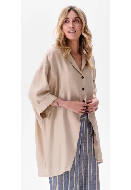 Camasa lunga cu design asimetric Rozalia