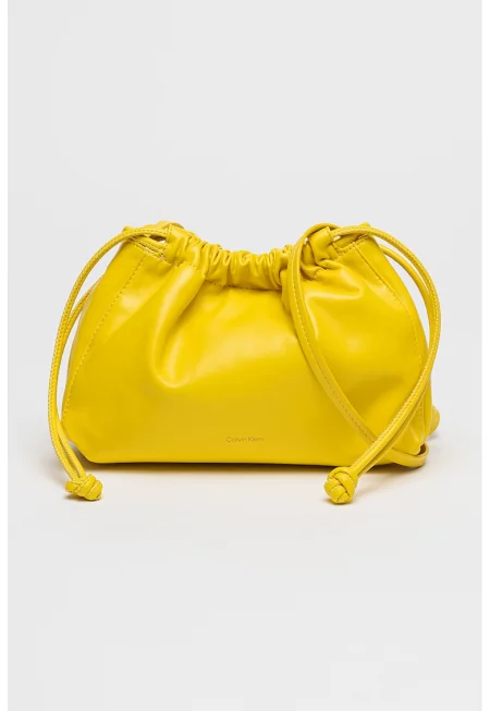 Чанта през рамо с връзка - Жълт