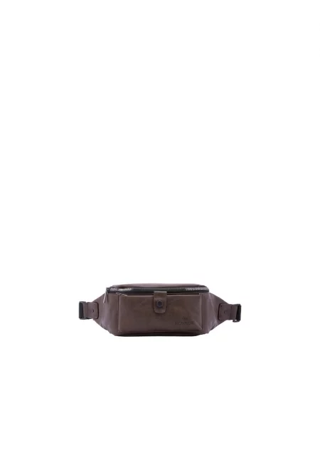 Чанта за кръста с лого - Тъмнокафяв