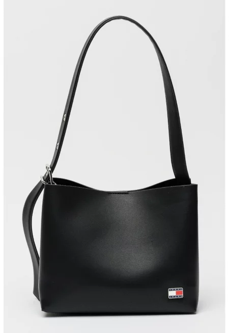 Чанта за рамо от еко кожа с лого