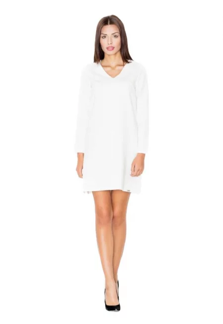 Дамска мини рокля Bradwen M471 екрю