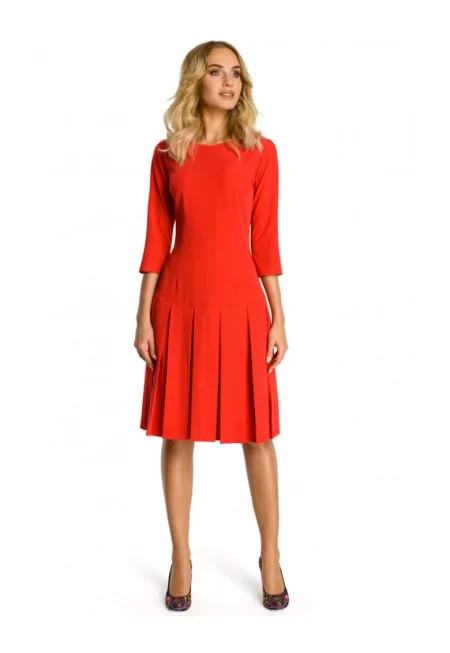 Дамска рокля -  Полиестер/Вискоза - Тъмносин