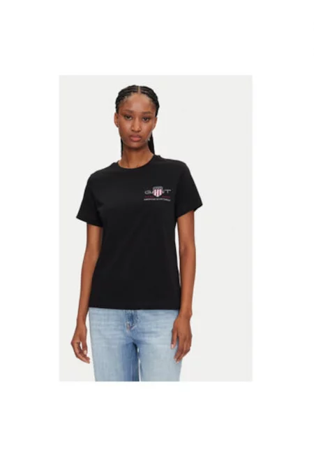 Дамска тениска  4200277 - Памук - Черен