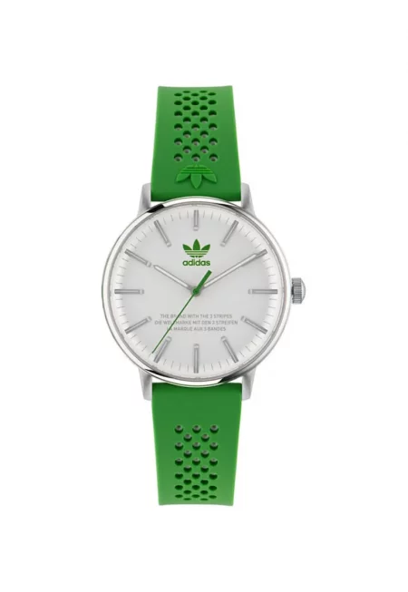 Дамски часовник  AOSY23023 - стомана - зелена силиконова каишка - водоустойчивост 5 ATM - 38x38мм