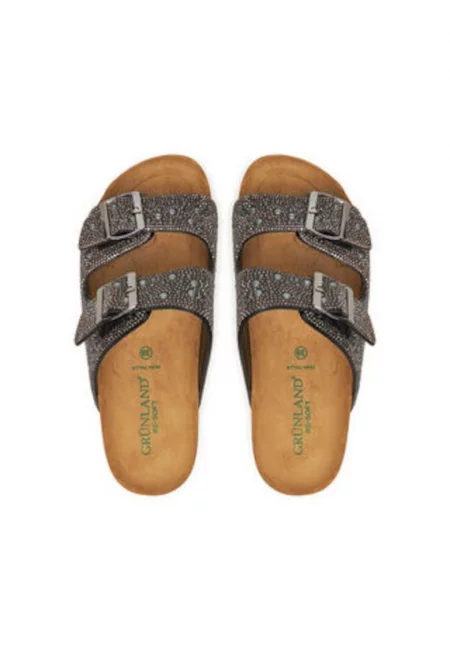 Дамски чехли Grunland - сиви - Сив