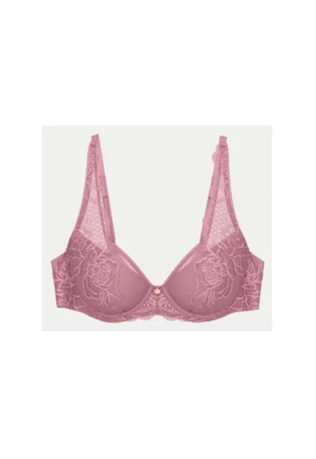 Дамски сутиен -  304536021 - Полиестер/Полиамид/Еластан - Розов - Розово