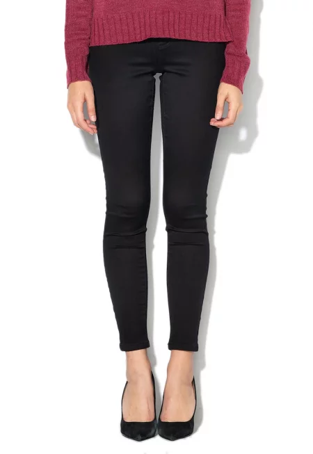 Дънки по тялото с висока талия - Черен