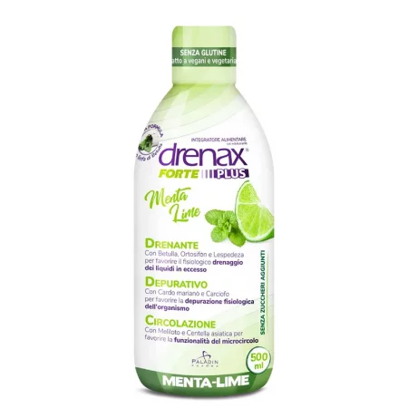 Диуретична детокс формула - Дренакс - Drenax® с бяла бреза, касис и сладка детелина, 750 ml, 16 дози, с вкус на мента и лайм