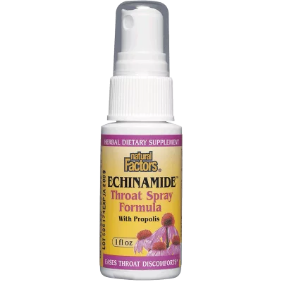 Echinamide® Throat Spray Formula/ Спрей за гърло с ехинацея и прополис x 30 ml/ 50 дози
