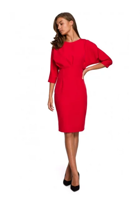 Ежедневна рокля - стил \ полиестер - черна