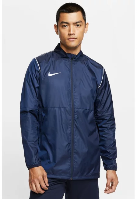 Футболно яке с контрастно лого - Тъмносин