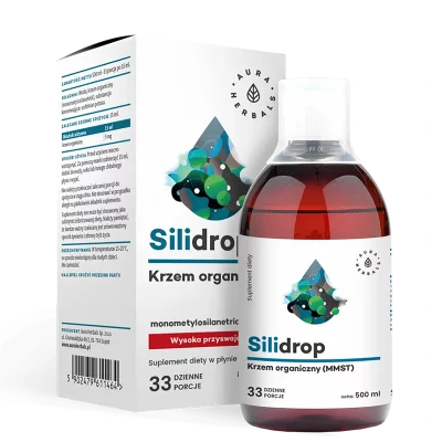 Грижа за косата, кожата и ноктите - Органичен Силиций - Silidrop, 5 mg х 500 ml