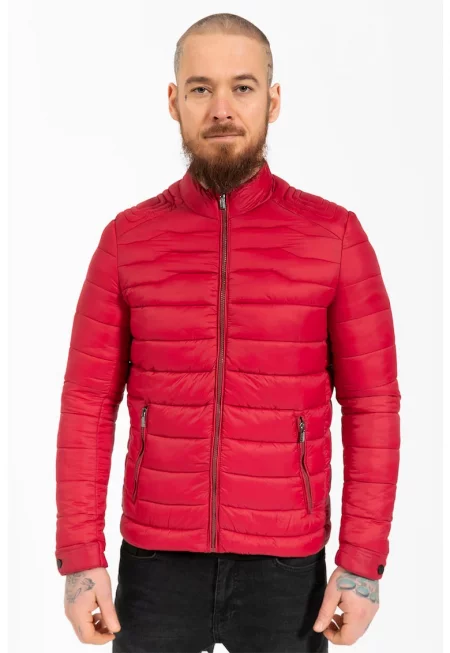 Капитонирано зимно яке със средновисока яка