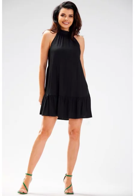 Къса рокля без ръкави тип халтер - ежедневна A580
