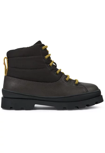 Кожени боти Brutus 561 с капитонирани зони - Tъмносив