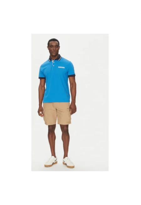 Мъжка поло тениска  NP0A4ID4B2W1 - Памук - Син - Син