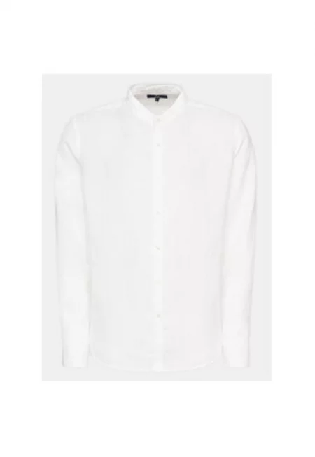 Мъжка риза -  303967536 - Лен - Бяла - Бял