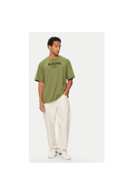 Мъжка тениска -  304489051 - Памук - Зелен